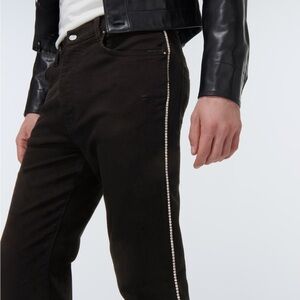 Amiri Black Crystal Boot Cut Jeans